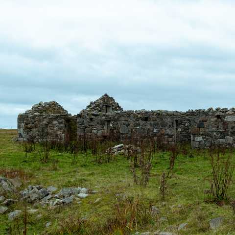 Another house reduced to crumbling stone. 