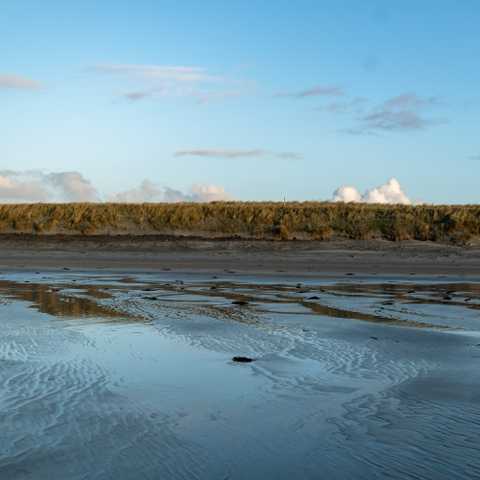 A windy and cold winters afternoon on Benbecula Airport beach.